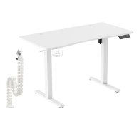 Silver Monkey Biurko elektryczne ED-120 white + Prowadnica kablowa EE-120 - 1351455 - zdjęcie 1